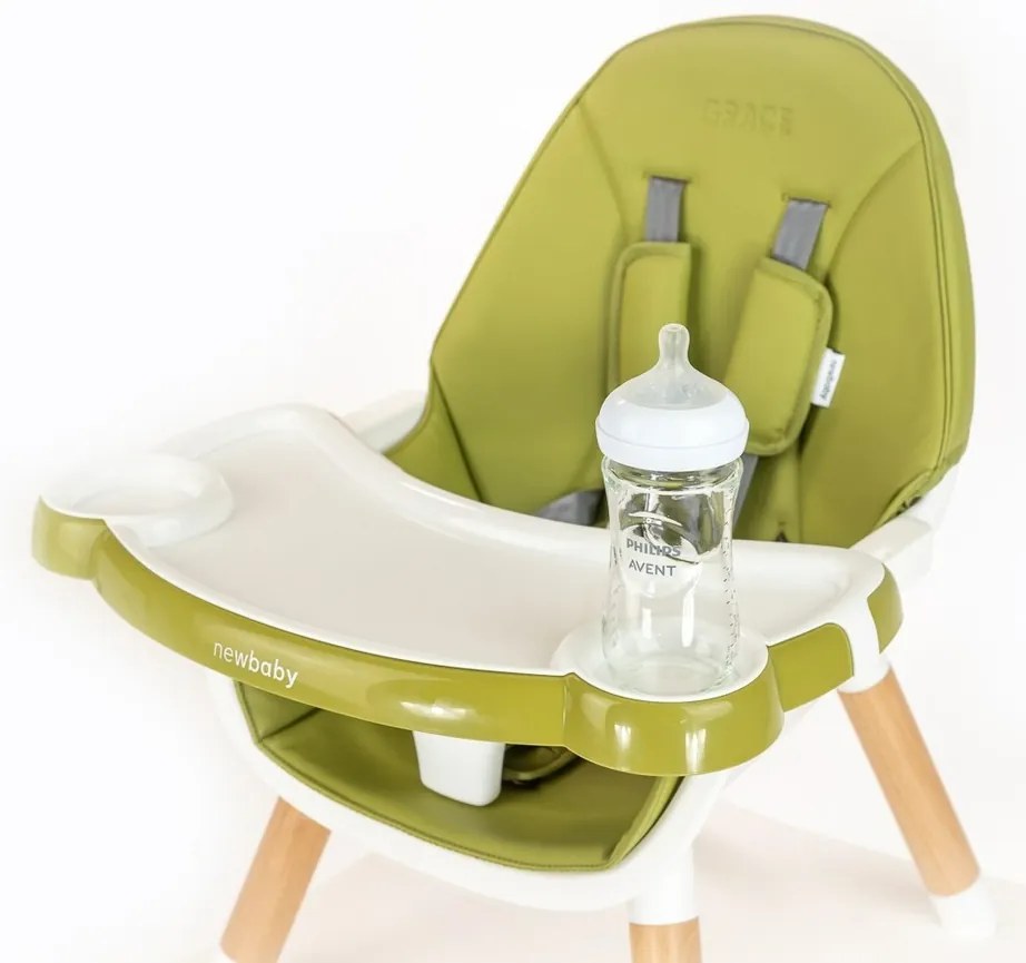 Új baba étkezőszék Grace 3in1 zöld, 61 x 1 01 x 61cm, 61 x 1 01 x 61 cm