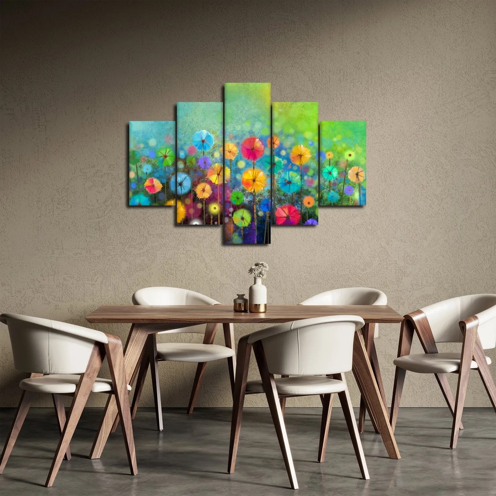 Kép - Absztrakt virágok (150x105 cm)