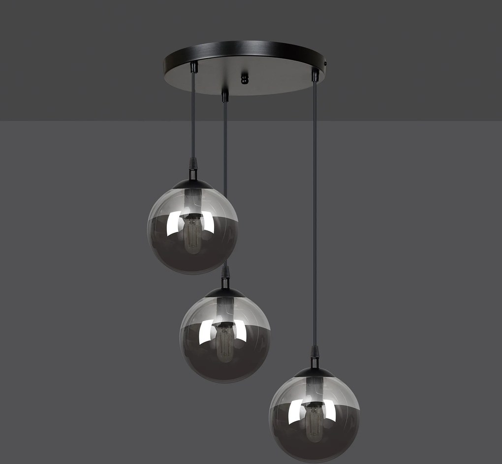 Emibig modern függeszték cosmo fekete grafit emi712/3prem