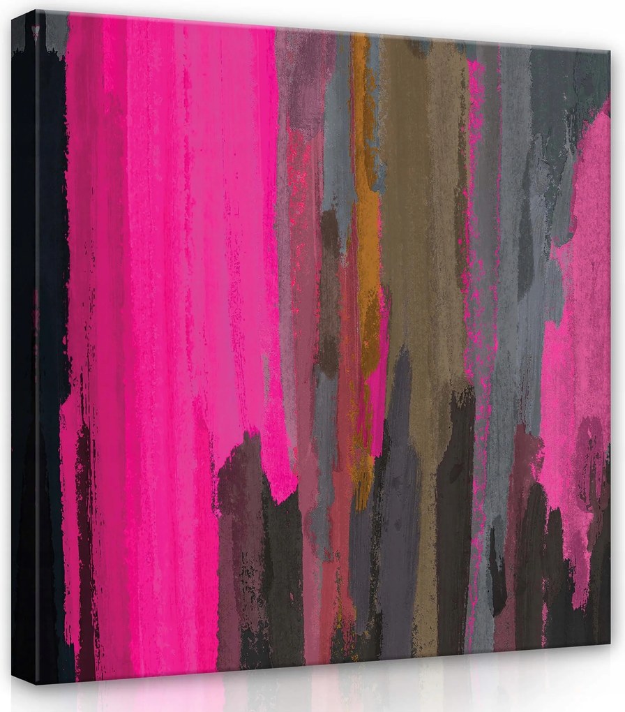 Vászonkép 80x80 Absztrakt Kifejezés Szín Textúra Dinamika Modern művészet