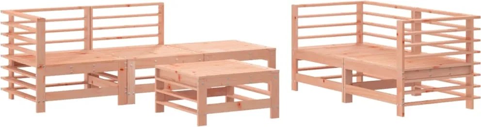 vidaXL 6 részes tömör duglászfenyő kerti ülőgarnitúra