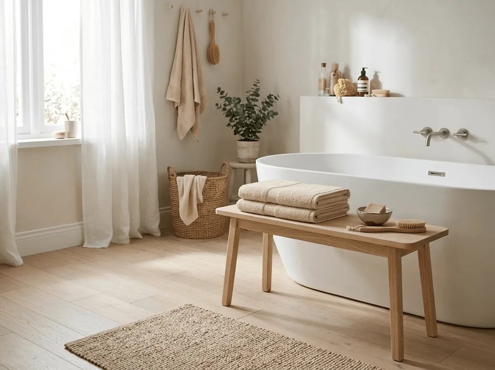 Törölköző EMBORIA 50x100 cm bézs, 100% pamut