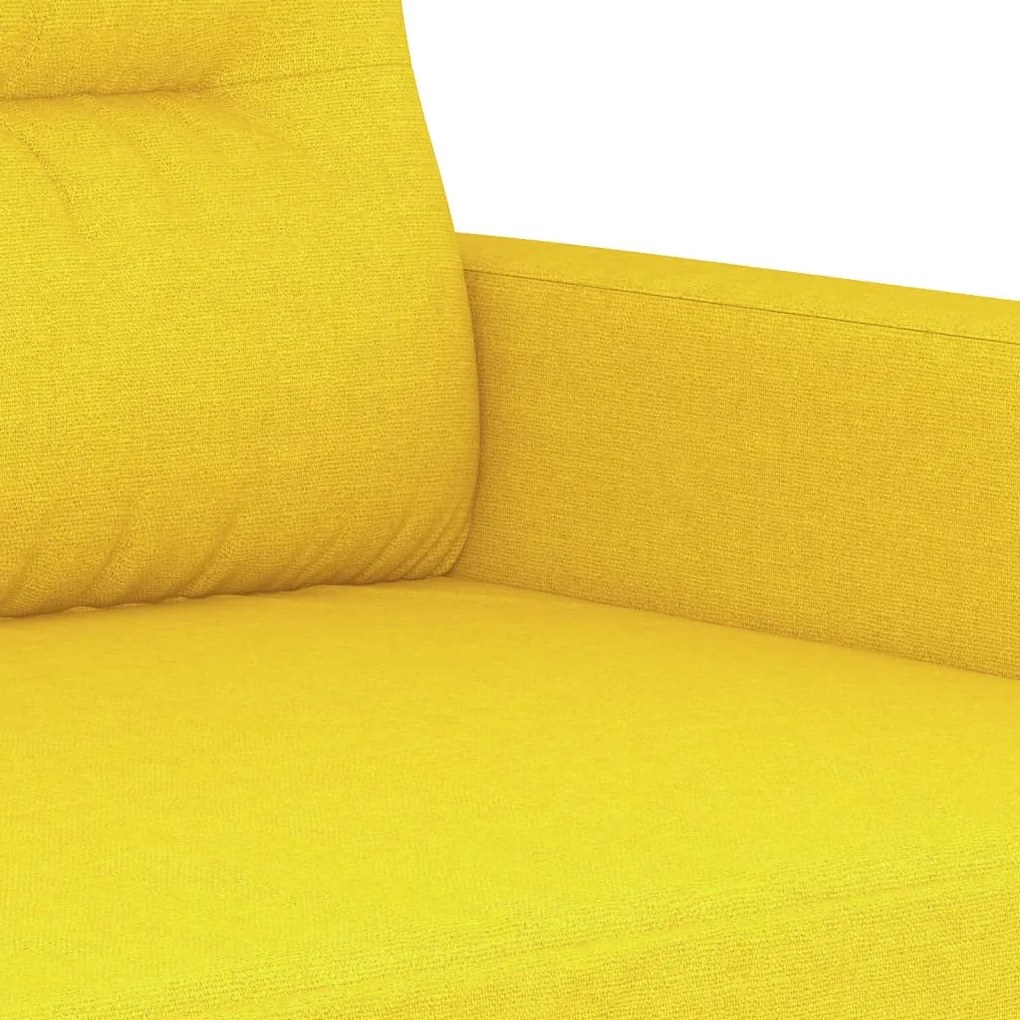 világossárga szövet kanapéfotel 60 cm