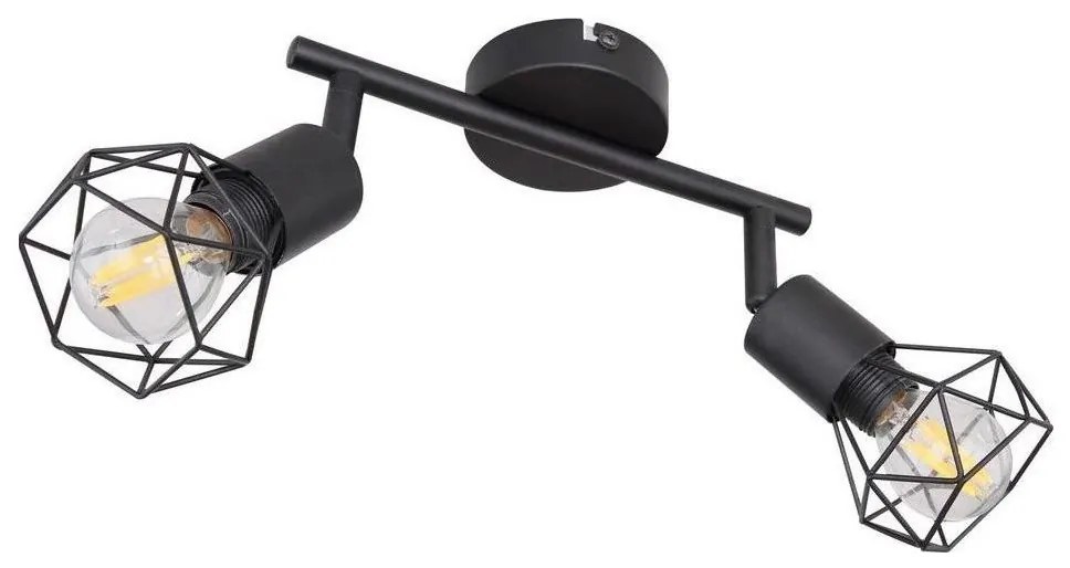 Globo - LED Spotlámpa XARA 2xE14/6W/230V fekete