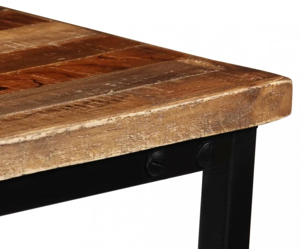újrahasznosított tömör tíkfa konzolasztal 90 x 30 x 76 cm