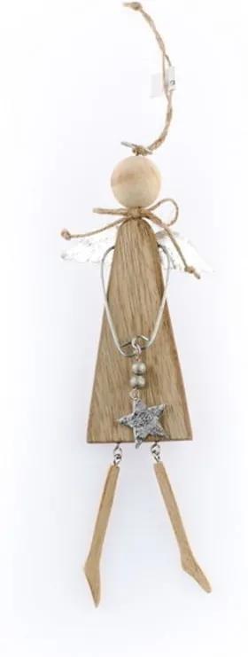 Angelo felakasztható angyal formájú fa dekoráció - Dakls