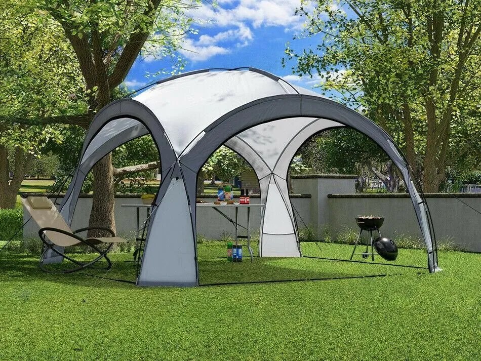 Szürke kerti pavilon 3,5x3,5 m