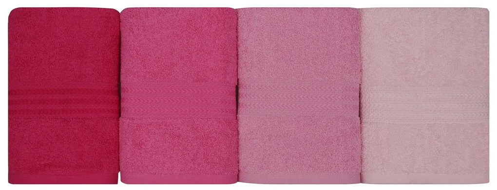 Kéztörlő Szett (4 db) Rainbow - Pink