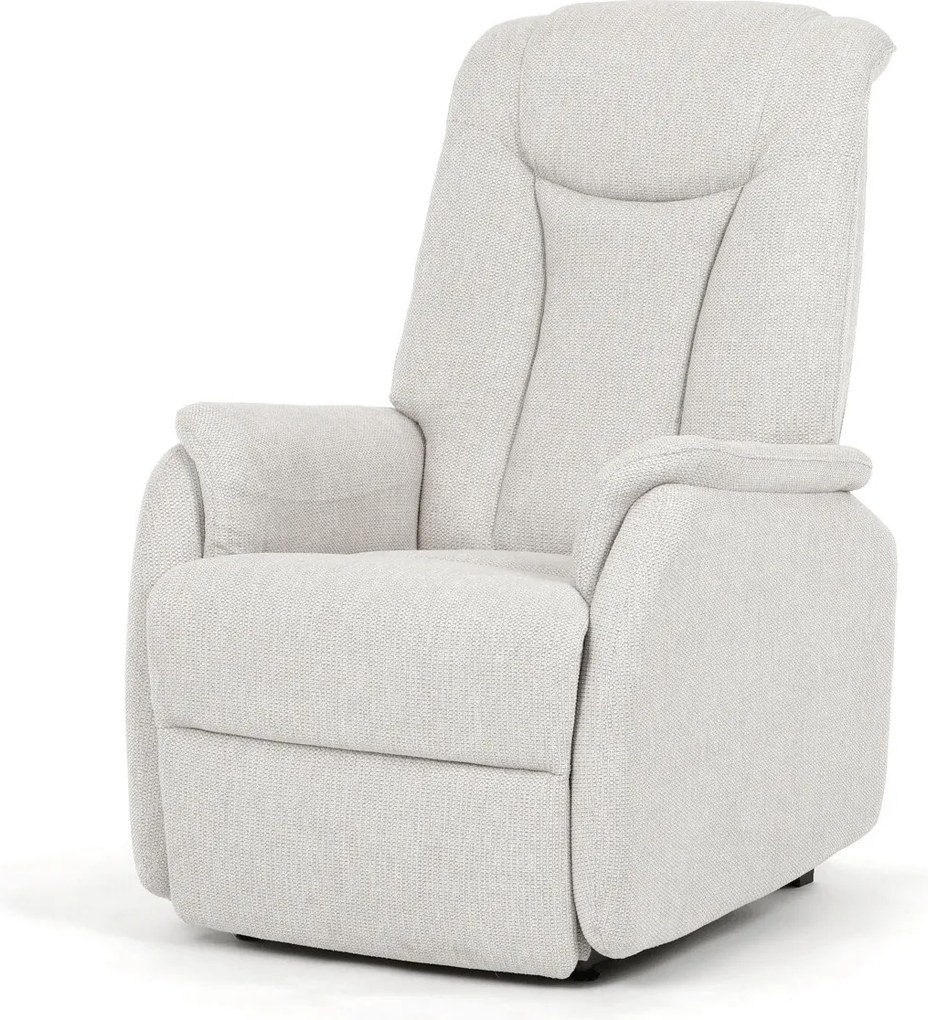 Bézs elektromos relaxfotel kábeles vezérléssel, szövet kárpitozással, TV-L8963 CRM2