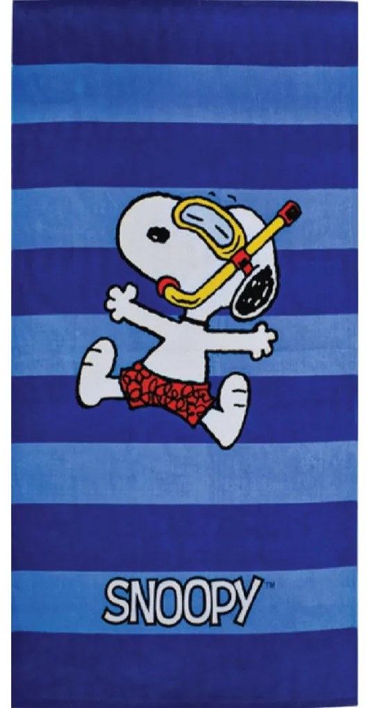 Snoopy Diving fürdőlepedő, strand törölköző 70x140cm
