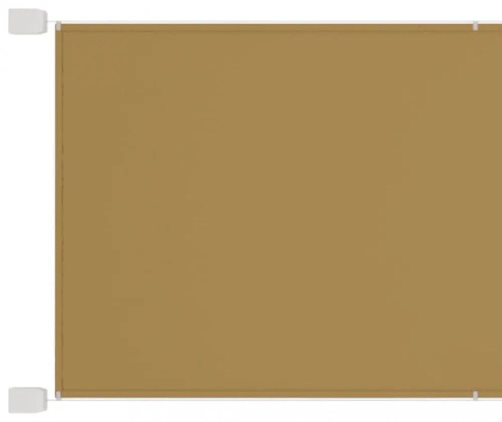 bézs oxford-szövet függőleges napellenző 180 x 800 cm
