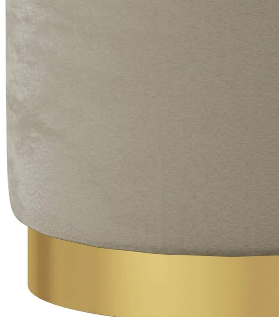 sötétszürke kerek bársonyülőke tárolóval 31 x 37 cm