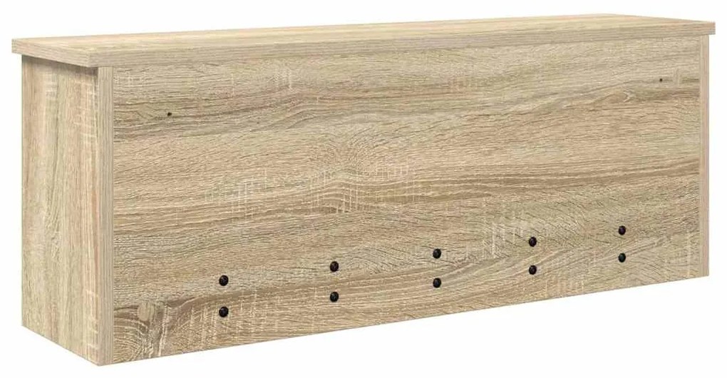 Fali Kabáthorog polcokkal sonoma tölgy 80 x 20 x 30 cm Faanyag