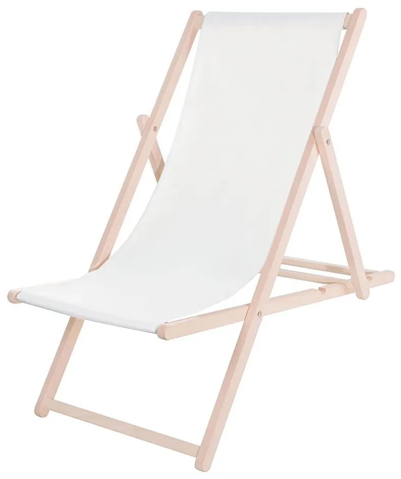 Platinet Kerti napozóágy fehér/bükk PL0718