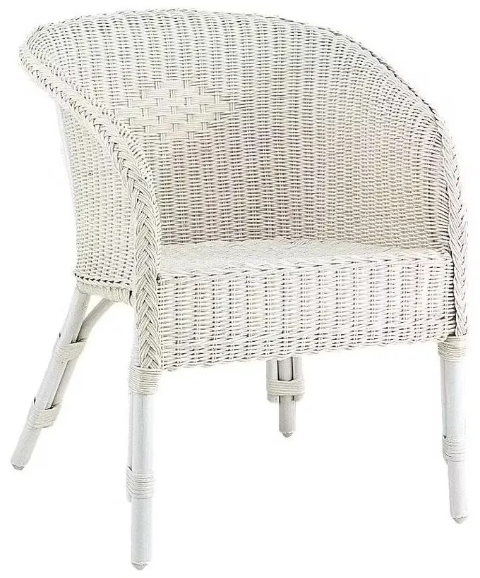 Fehér rattan fotel