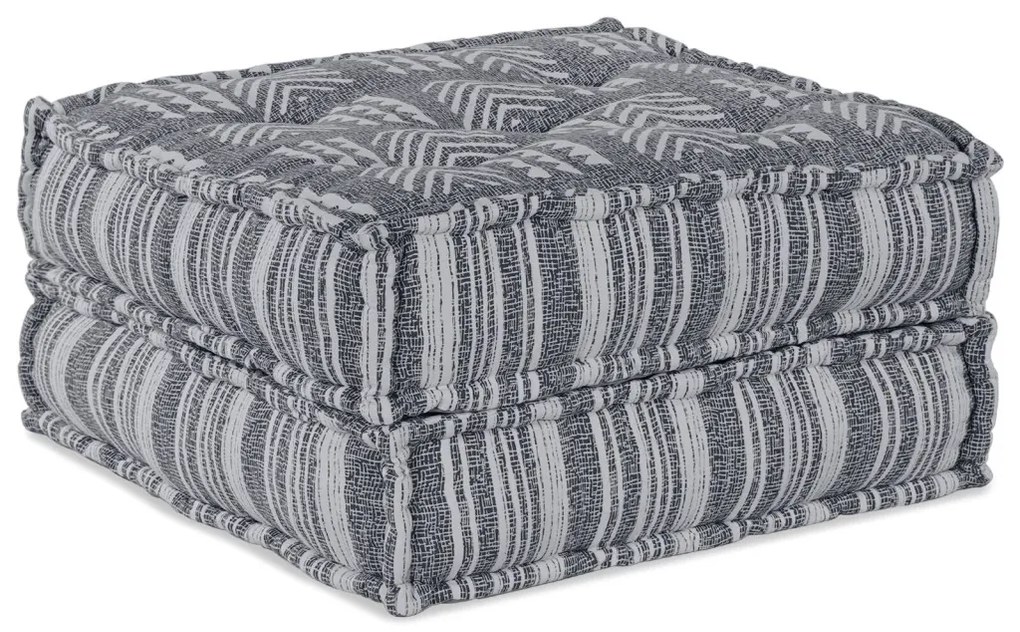 Moduláris Puff Szürke 70x70x36 Szövet