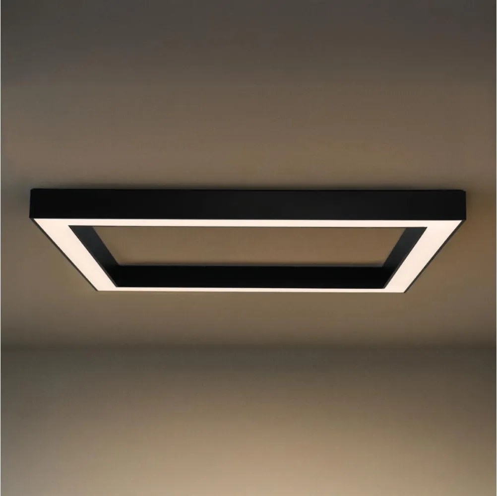 LED mennyezeti lámpatest LED/150W/230V 3000/4000/6500K 120x120 cm fekete