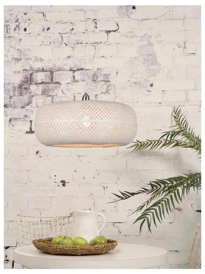 Palawan fehér bambusz függőlámpa, ⌀ 60 cm - Good&Mojo