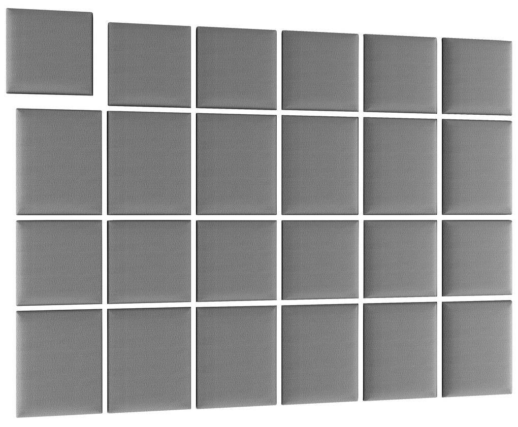 Kárpitozott panel 24 db.  Quadra 240x180 cm (szürke). 1052018