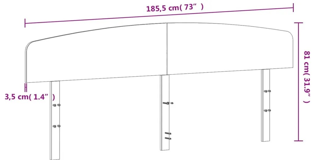 tömör fenyőfa fejtámla 180 cm