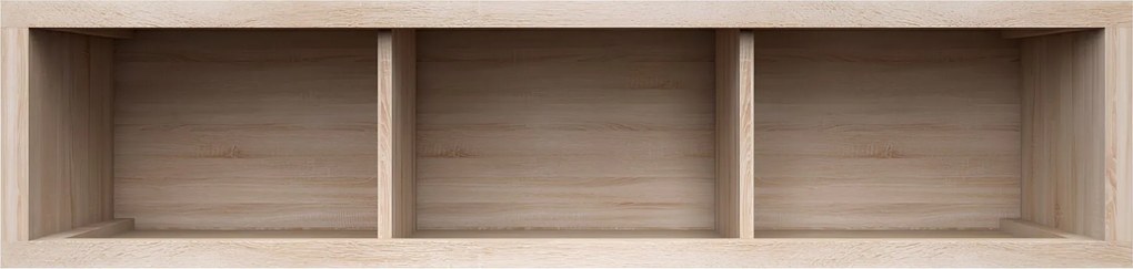 Könyvespolc, DTD laminált, tölgy sonoma, NORTY TYP 17