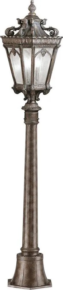 Kichler KL-TOURNAI4-M - TOURNAI kültéri lámpa 1xE27/60W/230V IP44, bronz színű