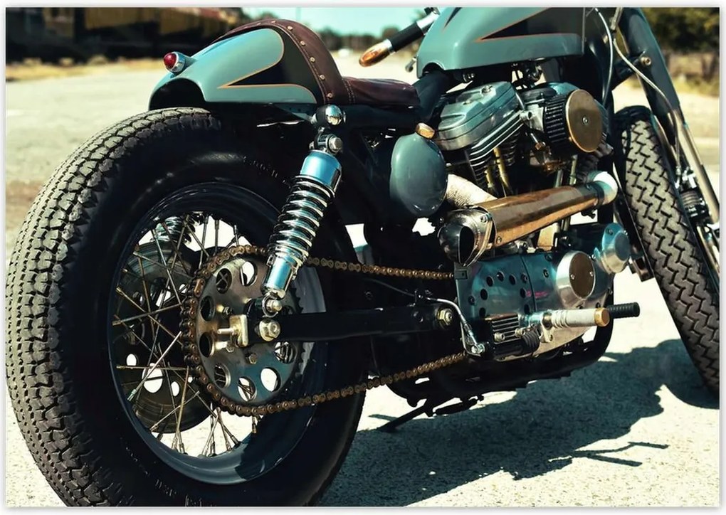 Poszterek 100x70 Klasszikus motorkerékpár Motor