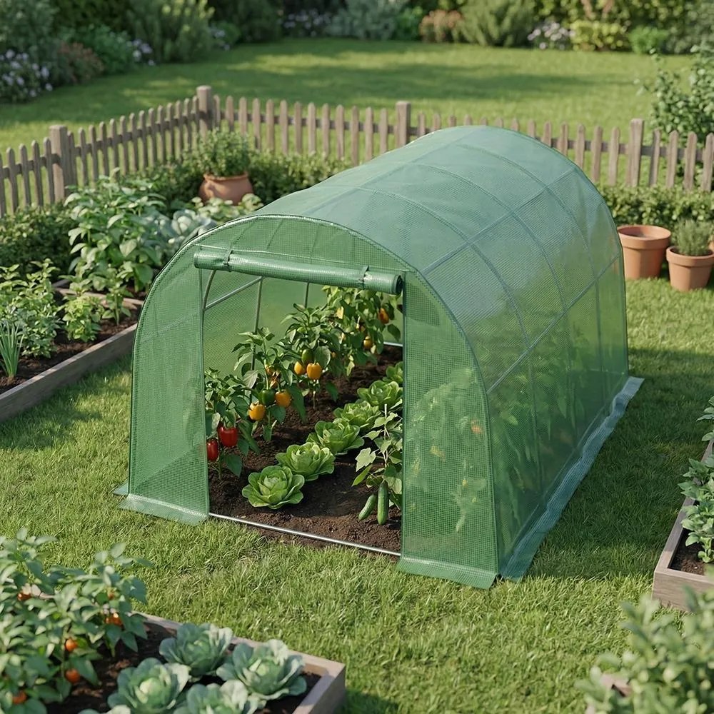 Avenberg nagy kerti fóliasátor 4.5 m