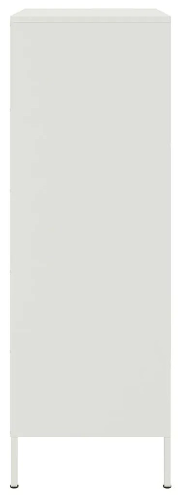 fehér acél magasszekrény 68 x 39 x 113 cm