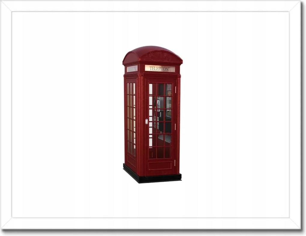 Poszterek keretben 40x30 Piros angol fülke