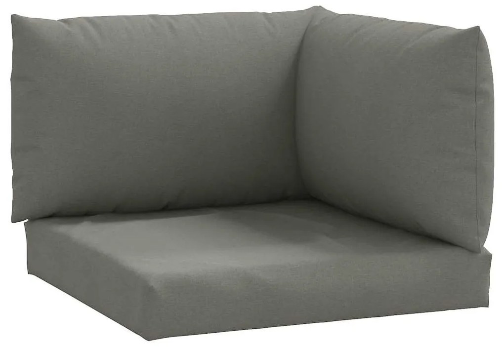 3 db melange sötétszürke szövet raklappárna