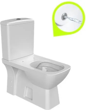 CeraStyle DURU monoblokk WC - BEÉPÍTETT bidé funkcióval -csaptelep nélkül -perem nélküli