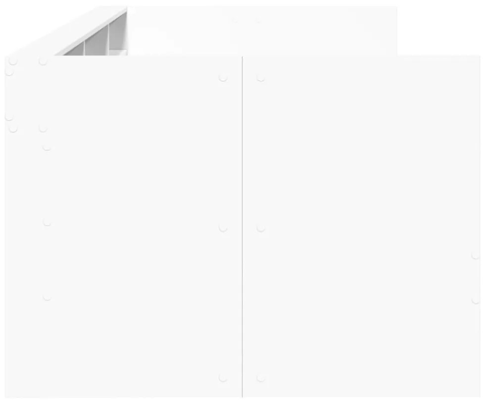 fehér kanapéágy fiókkal matrac nélkül 100x200 cm