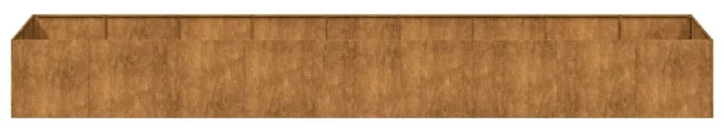vidaXL ültető rozsdás 360x80x40 cm időjárásálló acélból