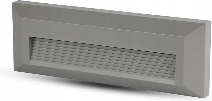 Falra szerelhető Led lépcsővilágító Szürke IP65 VT-1162