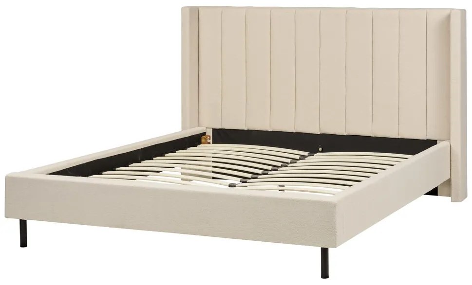 Franciaágy 160 cm Vue (bézs boucle) (ágyráccsal). 1076453