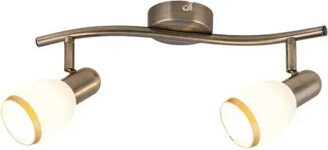 Rabalux beltéri karos spotlámpa e14 2x40w bronz/fehér elite