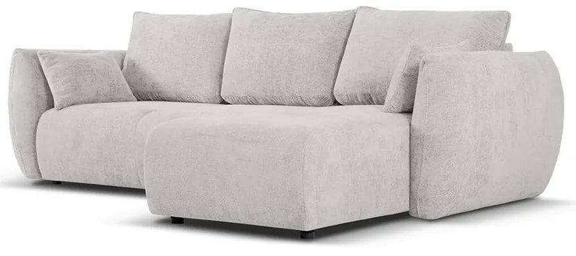 Világosszürke sarokkanapé (jobb oldali) Matera – Cosmopolitan Design