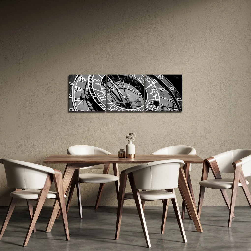 Kép - Csillagászati óra, Prága, Cseh Köztársaság (órával) (90x30 cm)