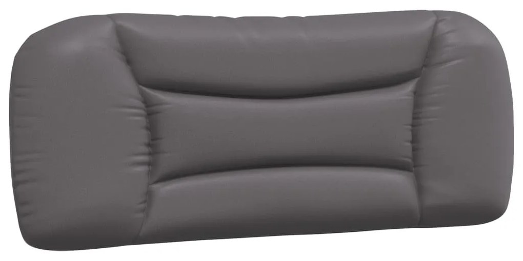 szürke műbőr fejtámla párna 100 cm