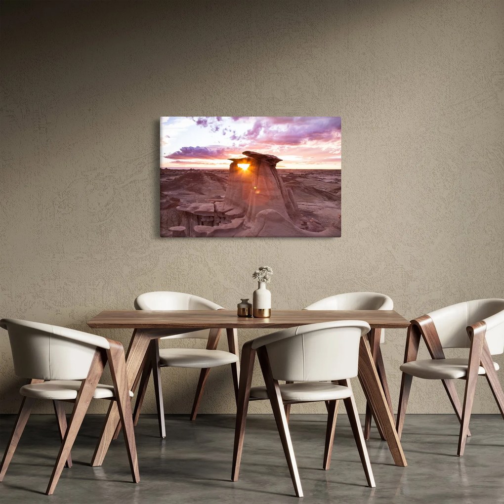 Kép - naplemente a sivatagban (90x60 cm)