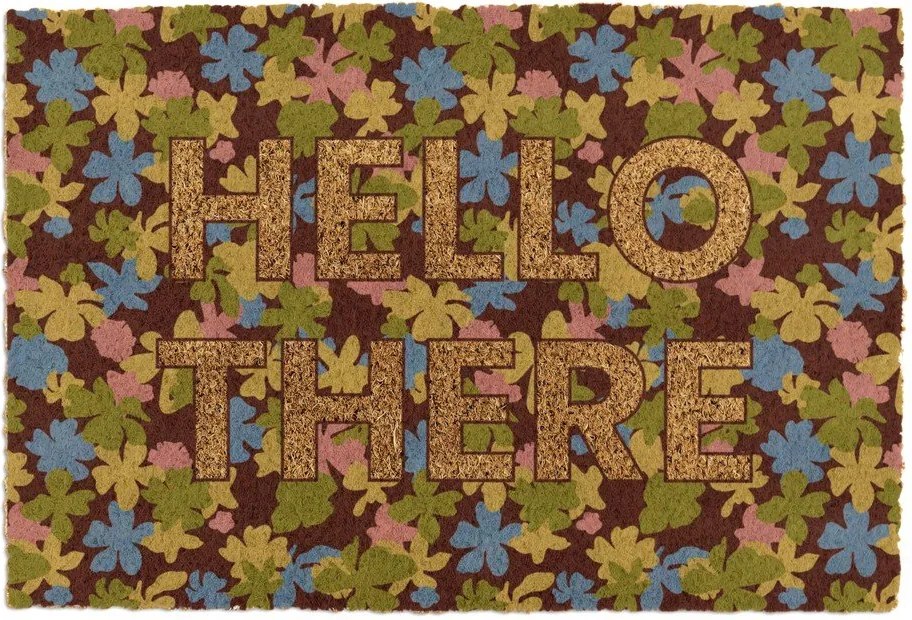 Kókuszrost lábtörlő 40x60 cm Hello There – Artsy Doormats