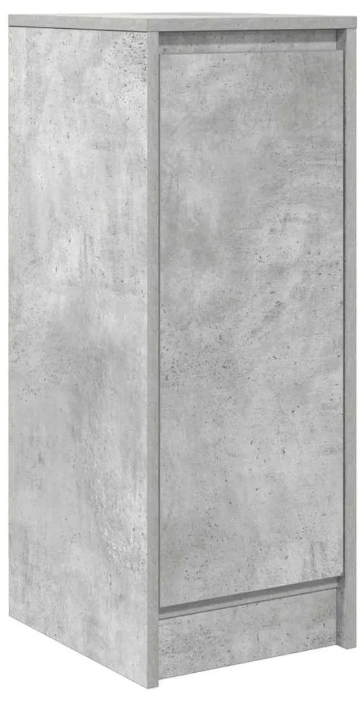 betonszürke szerelt fa tálalószekrény 29,5x34x76 cm