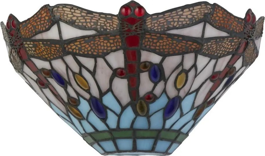 Tiffany Fali Lámpa Többszínű DRAGONFLY SEARCHLIGHT 1283-17
