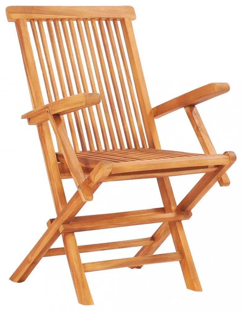 7 részes kültéri összecsukható tömör tíkfa étkezőgarnitúra