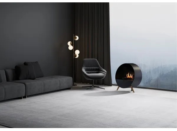 Planika Bubble Fali & Floor BEV - BIO kandalló távirányítással 72,6x65 cm 2,5kW