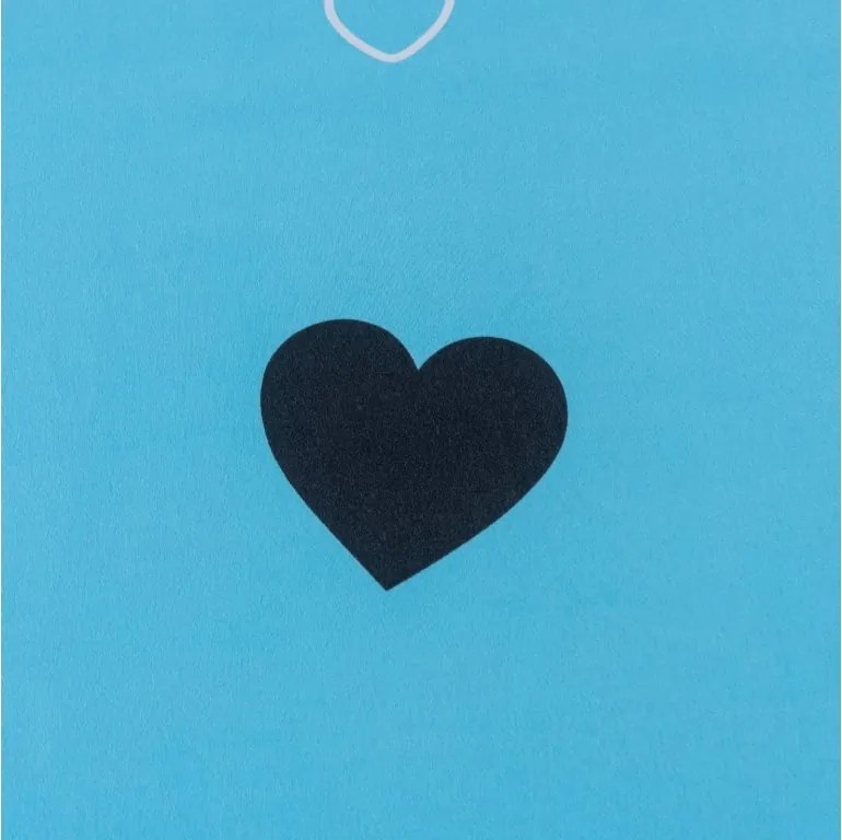 Mikroszálas lepedő CORAZON kék 180x200 cm