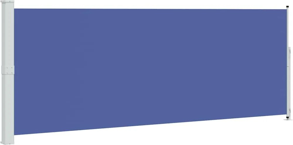 vidaXL kék behúzható oldalsó terasznapellenző 180 x 500 cm