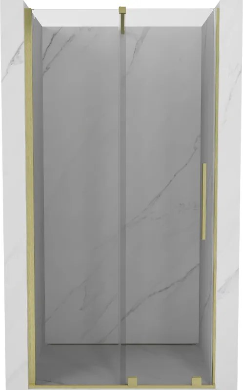 Mexen Velar előtét pártában csúszó 110 cm, átlátszó, arany kefe - 871-110-000-01-55