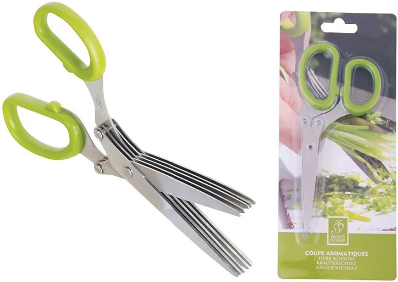 Fűszernövény aprító olló